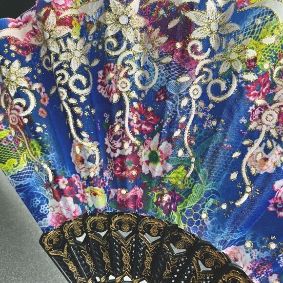 Shimmery Deluxe 9” Face fan + display stand * - Picture 13 of 15